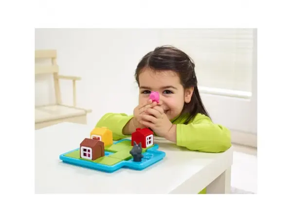 Jeu Interdacta Les 3 Petits Cochons 1 Plateau + 3 Maisons + 3 Cochons + 1 Loup + 1 Livret + 1 Livre Avec Le —… — vue 6