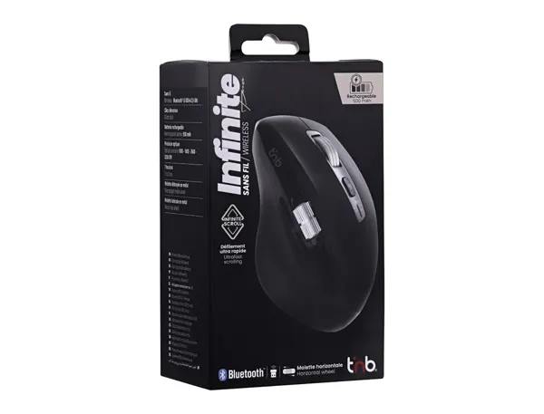 TNB INFINITEPRO - Rechargeable Wireless Mouse With Double Wheel, T'NB — Informatique & bureautique — vue 6