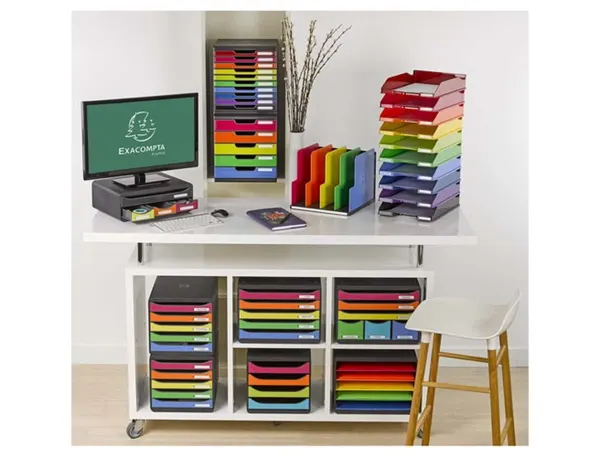 EXACOMPTA Module de classement BIG-BOX PLUS, arlequin — Aménagement d'espace — vue 4