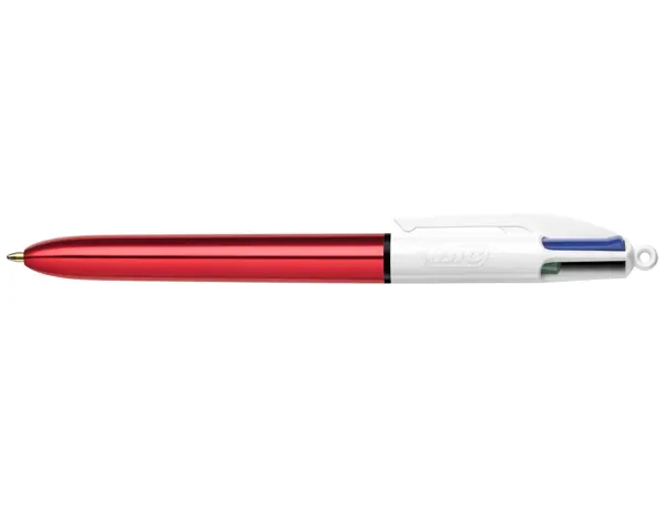 Stylo bille 4 Couleurs Shine rouge — Fournitures — vue 3