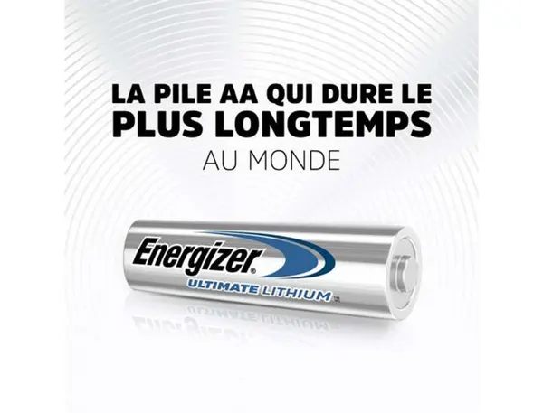 Pile Energizer Aa Ultimate Lithium Aa Blister 4 Unités — Informatique & bureautique — vue 3