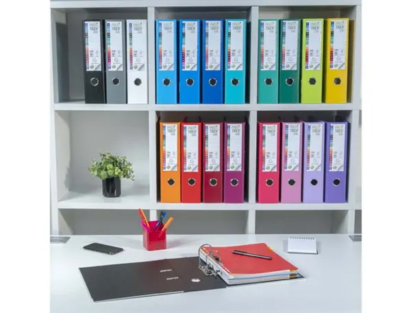EXACOMPTA Classeur à levier PP Premium, A4, 80 mm,bleu foncé — Classement & archivage — vue 4