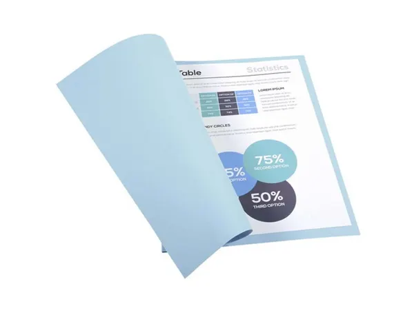 Chemise Exacompta Forever Carte Recyclée 220g A4 24x32 cm Coloris Bleu Clair Paquet 100 Unités — Classement &… — vue 5
