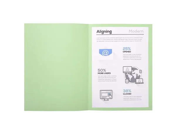 Chemise Exacompta Forever Carte Recyclée 220g A4 24x32 cm Coloris Vert Pré Paquet 100 Unités — Classement & archivage — vue 6