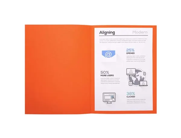 Chemise Exacompta Forever Carte Recyclée 220g A4 24x32 cm Coloris Orange Paquet 100 Unités — Classement & archivage — vue 5
