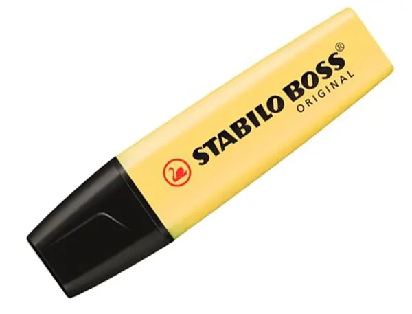 STABILO Surligneur BOSS ORIGINAL Pastel, jaune pastel — Fournitures — vue 4