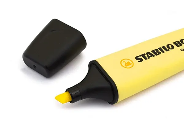 STABILO Surligneur BOSS ORIGINAL Pastel, jaune pastel — Fournitures — vue 5