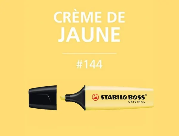 STABILO Surligneur BOSS ORIGINAL Pastel, jaune pastel — Fournitures — vue 6