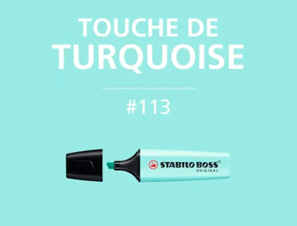 STABILO Surligneur BOSS ORIGINAL Pastel, turquoise pastel — Fournitures — vue 6