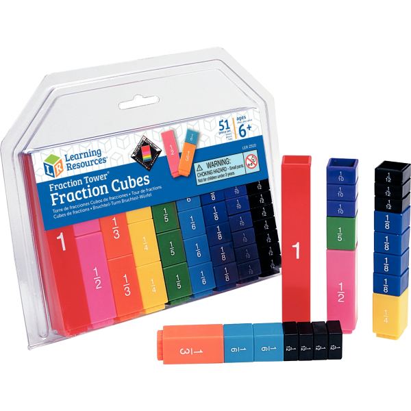 Set de cubes de fractions empilables — Non classé
