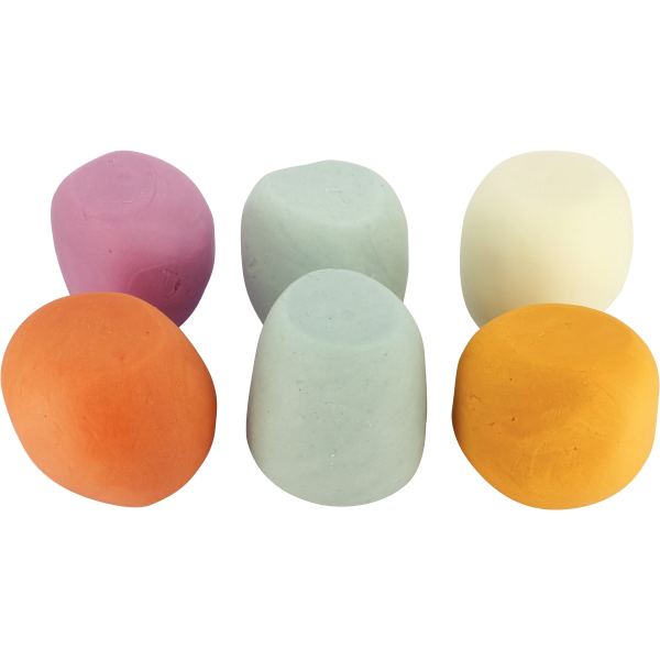 Set de 6 pots de 350 grammes de pâte à modeler vives, N.C — TRAVAUX MANUELS