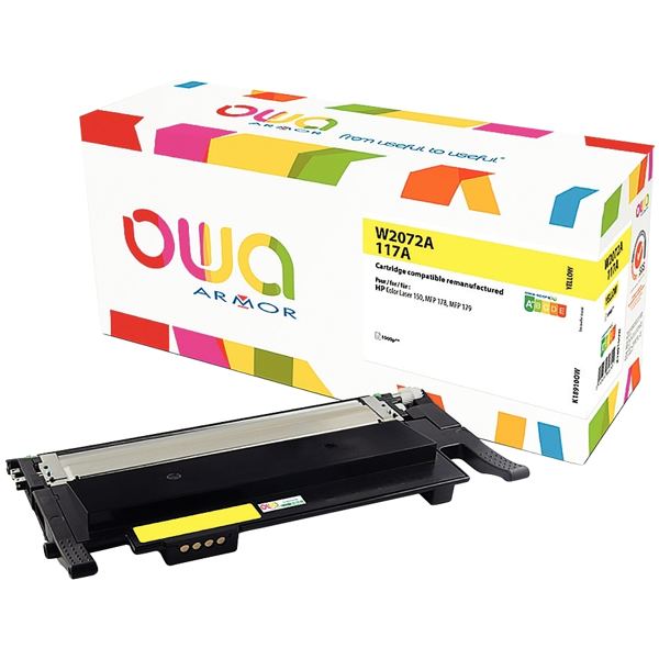 OWA cartouche laser jaune remanufacturée compatible HP 117A — CONSOMMABLES INFORMATIQUES