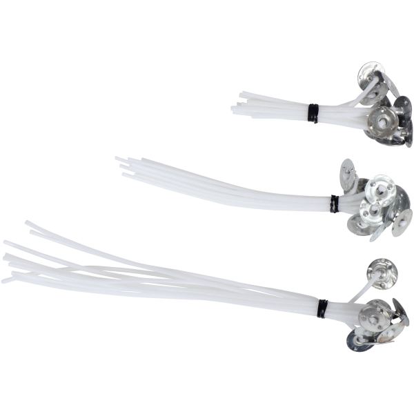 Sachet de 30 mèches assorties avec support pour bougies, GRAINE CREATIVE — TRAVAUX MANUELS