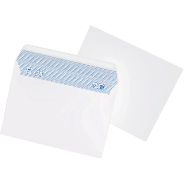 Boite de 500 enveloppes blanches 114x162 mm 80g autocollante, N.C — COURRIER ET EXPEDITION