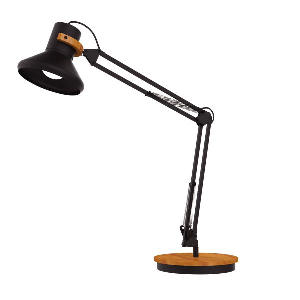 Lampe LED Baya Bamboo noir, N.C — EQUIPEMENT CLASSE ET BUREAU