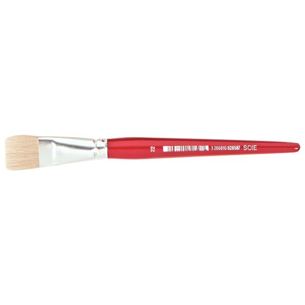 Sac de 10 brosses plates en soie N°22, N.C — DESSIN SCOLAIRE ET PROFESSIONNEL