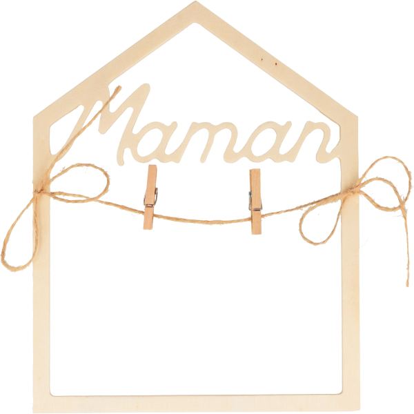 Cadre en bois 2D, Maman, N.C — TRAVAUX MANUELS