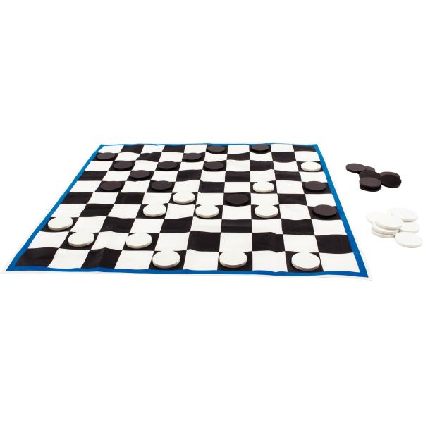 Jeu de dames XXL en tissu, N.C — JEUX