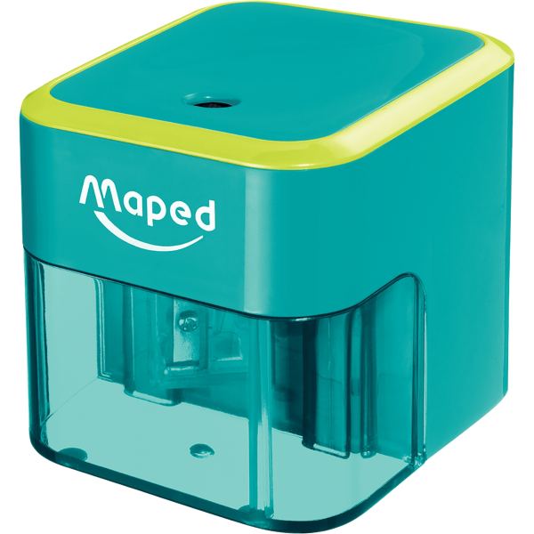 Maped Taille-crayon électrique, turquoise/vert pomme — Taille-crayons