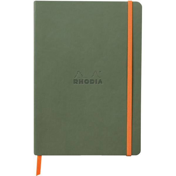 Carnet 160 pages RHODIARAMA format A5, ligné, couverture sou — CAHIERS ET DERIVES DE PAPIER