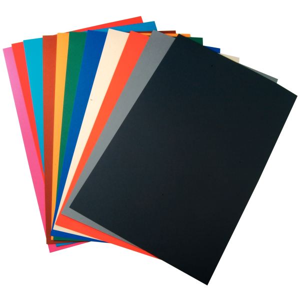 Paquet de 50 feuilles CARTOLINE 50x32,5cm assortis — Non classé