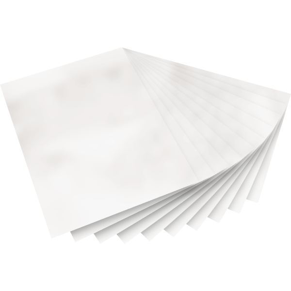 Pochette de 10 feuilles transparentes électrostatiques pour vitrail format 23 x 33 cm, N.C — TRAVAUX MANUELS