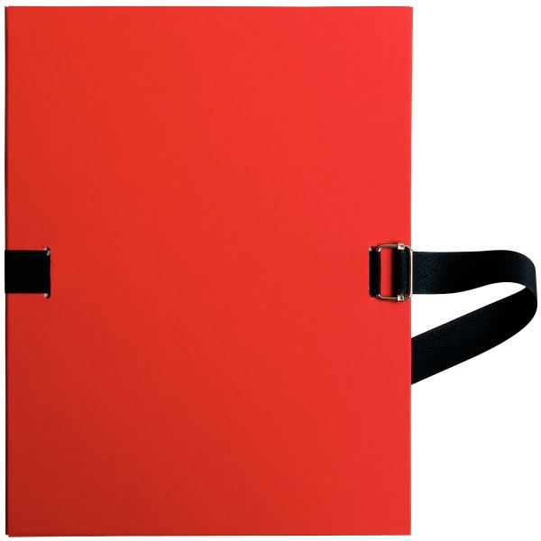 Chemise extensible FOREVER papier recyclé, rouge — CLASSEMENT