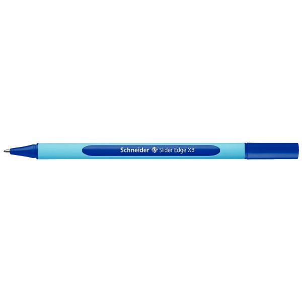 Stylo-Bille Schneider Slider Edge Écriture Large 1mm Corps Triangulaire Caoutchouc Viscoglide Bleu — ECRIRE ET CORRIGER