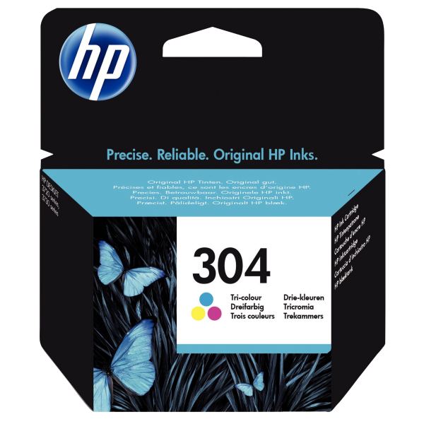 HP 304 cartouche d'encre trois couleurs authentique (N9K05AE) — Non classé