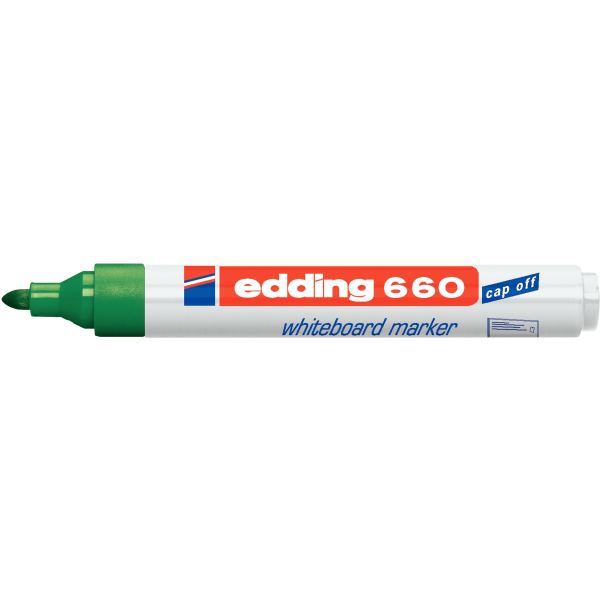 Marqueur tableau blanc E660 pointe ogive vert, N.C — ECRIRE ET CORRIGER