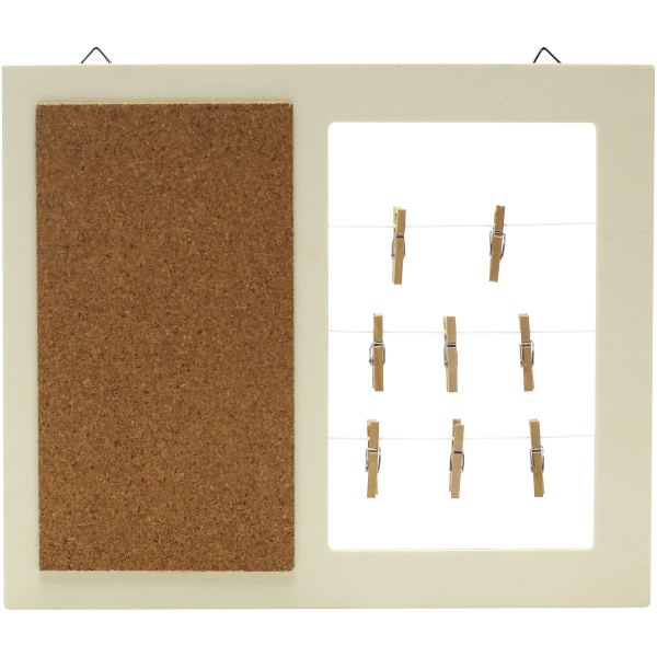 Tableau mémo en bois 22x18 cm, N.C — TRAVAUX MANUELS