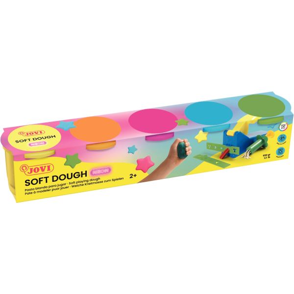 Set de 5 pots de 125 grammes de pâte à jouer blandiver coule — TRAVAUX MANUELS