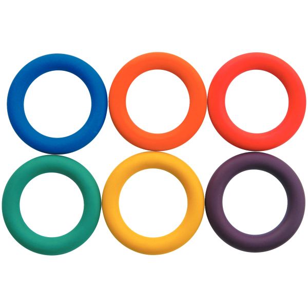 Lot de 6 anneaux tennis diamètre 15 cm, N.C — JEUX