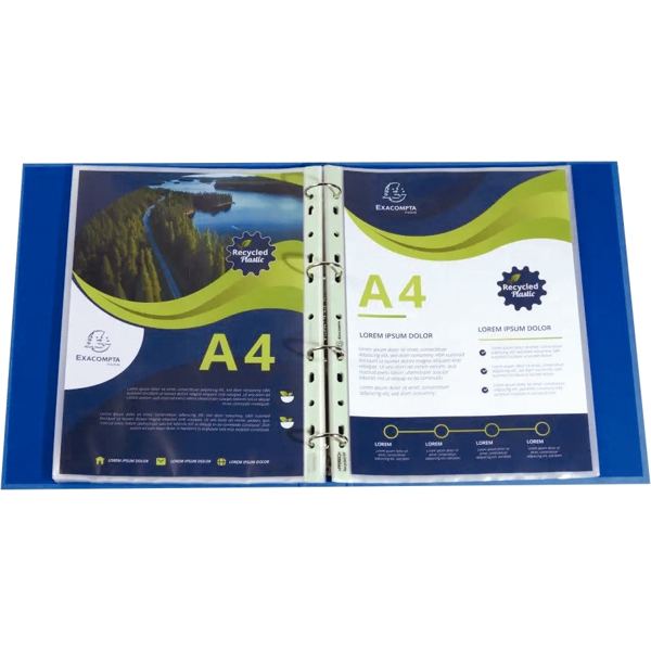 EXACOMPTA Pochette perforée Forever, A4, PP, grainé — Chemises & pochettes transparentes