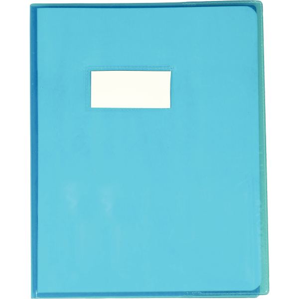 Protège-cahier en PVC 22/100 ème, pour format 17x22 cm, bleu, Calligraphe — PETIT MATERIEL BUREAU ET ECOLE