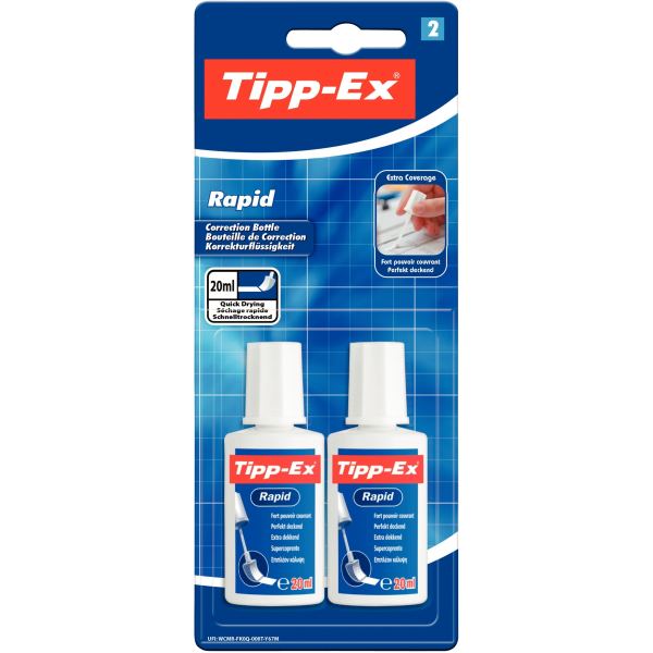 Blister de 2 flacons Tipp-ex rapid — ECRIRE ET CORRIGER