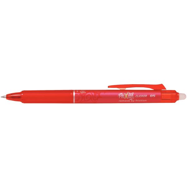 PILOT Stylo roller FRIXION BALL CLICKER 05, rouge — Stylos roller