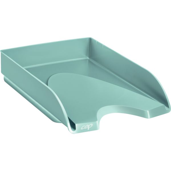 Corbeille à courrier RIVIERA vert d'eau — EQUIPEMENT CLASSE ET BUREAU