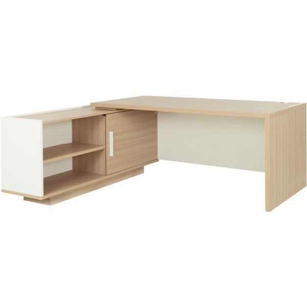 Bureau retour gauche Brabant L200/218 xH75 xP90/180 cm avec ran, N.C — MOBILIER