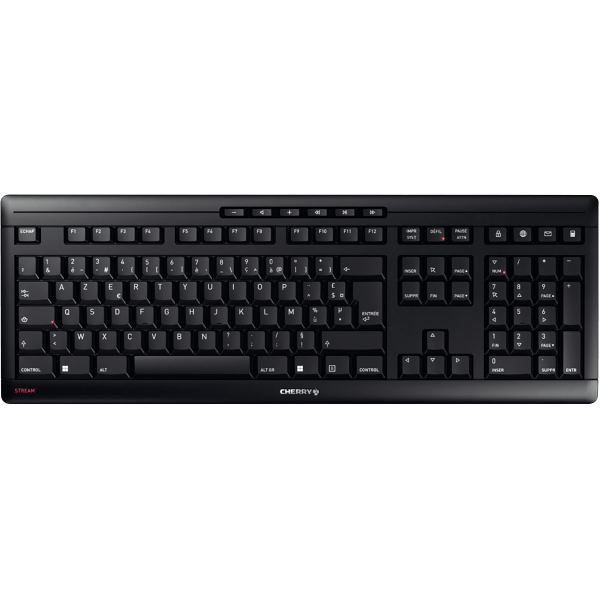 Clavier sans fil Cherry stream noir, N.C — INFORMATIQUE