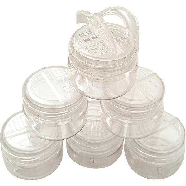 Lot de 6 salières 100 ml vides, N.C — TRAVAUX MANUELS