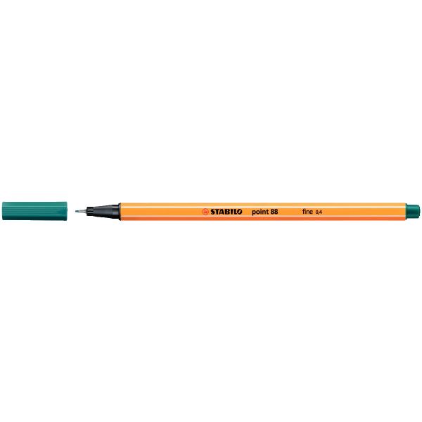 STABILO Feutre à pointe fine point 88, bleu turquoise — Stylos feutre