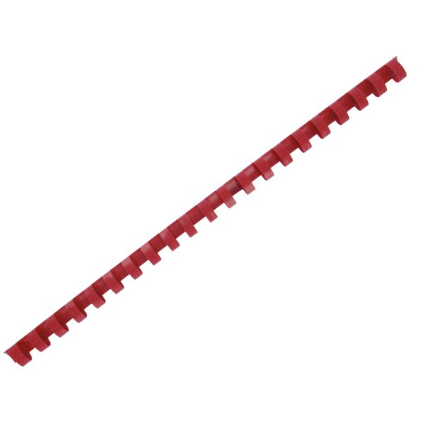 Boîte de 100 reliures plastiques couleur Ø 12 mm rouge, N.C — BUREAUTIQUE