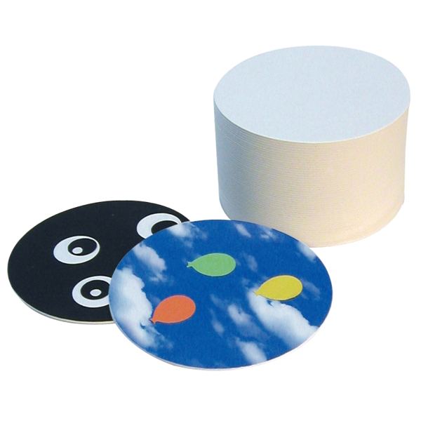 folia Cartons à bière à décorer, uni, rond, diamètre: 107 mm — Articles en papier, à décorer