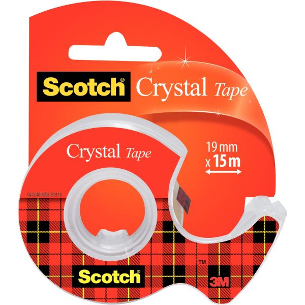 Rouleau adhésif Scotch Cristal 19mmx15m + dévidoir — Non classé