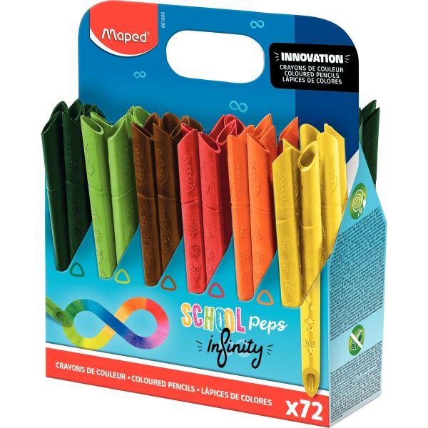 Classpack de 72 crayons de couleur Infinity, N.C — DESSIN SCOLAIRE ET PROFESSIONNEL