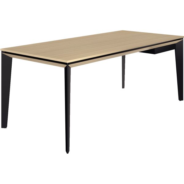 Bureau plateau bois L190 cm E-Motion chêne structuré, N.C — MOBILIER