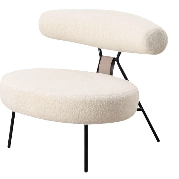Fauteuil Teddy blanc, N.C — MOBILIER