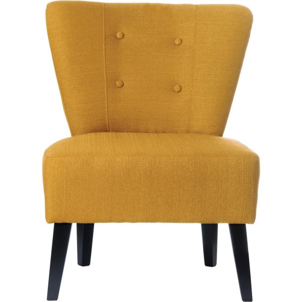 PAPERFLOW Fauteuil visiteur "Brighton", safran / noir — Sièges & tabourets