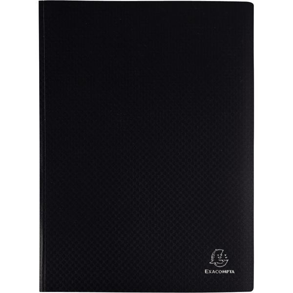 EXACOMPTA Protège-documents, A4, PP, 30 pochettes, noir — Protèges-documents & chevalets de table
